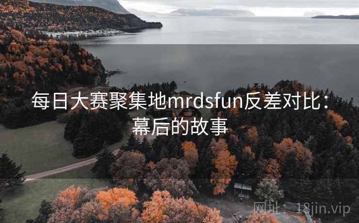 每日大赛聚集地mrdsfun反差对比:幕后的故事